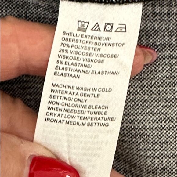 Lord & Taylor Peplum Top Size Medium NWOT Houndstooth - Picture 12 of 12